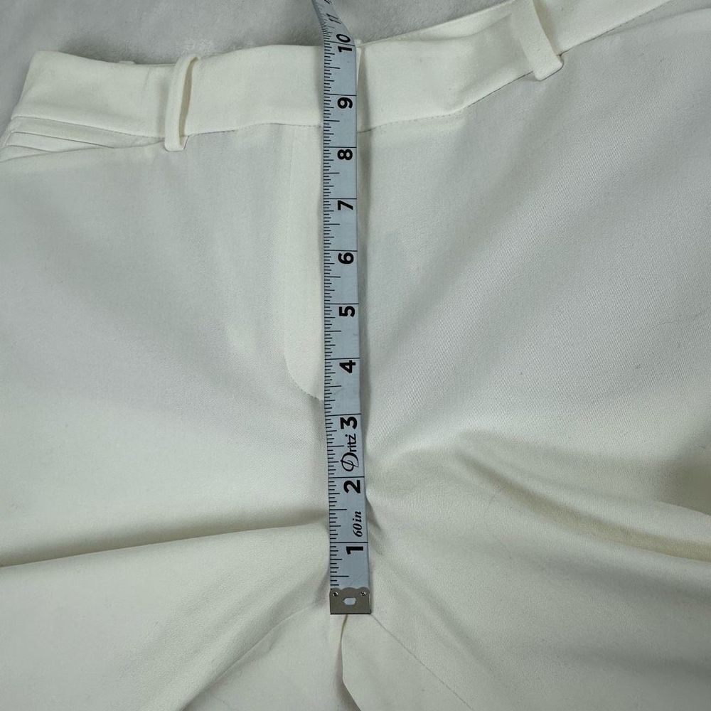 White House Black Market Women's Size 8 Dressy Bermuda Shorts Classic White New - Picture 13 of 14